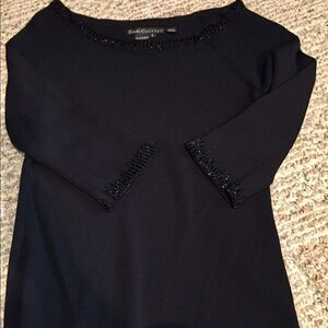Beautiful top in black by Ziani Couture size s